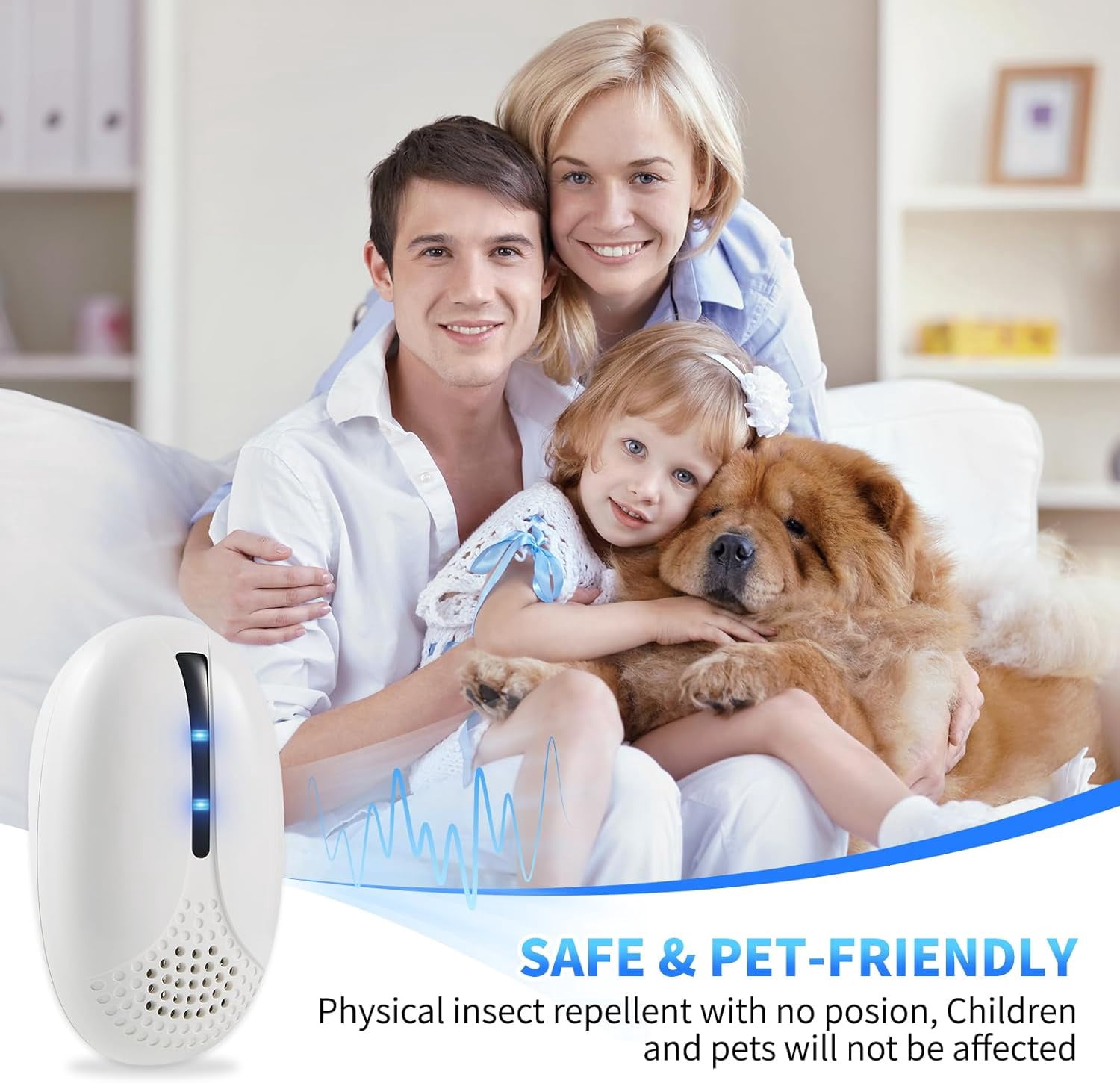 Ultrasonic Pest & Insect Repeler, Ultrasonic Repelent for Roach, Rodent, Mouse, Bugs, Mosquito, Mice, Spider, Ant,Electronic Plug in Pest Control, 6 Packs