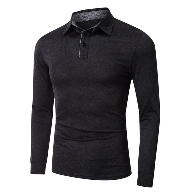 Camisa Blusa Pullover Hombres Pompotops Manga Larga Slim Fit oipoqjl27591
