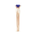 thumbnail image 3 of Angara Natural 0.5 Ct. Tanzanite Solitaire Ring in 14K Rose Gold for Women (Ring Size: 3), 3 of 9