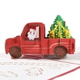 thumbnail image 1 of 3D Pop Up Tarjetas de Navidad Tarjetas de felicitación de Acción de Gracias en forma de Papá Noel con sobre de Navidad, 1 of 8