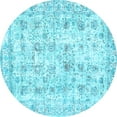 thumbnail image 1 of Ahgly Company Indoor Round Persian Light Blue Traditional Area Rugs, 8' Round, 1 of 4