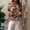 Brown, variant on Women's Tops Tees & Blouses Asymmetrical Print Batwing Chiffon Loose Top Summer T Shirts for Women Green Xl