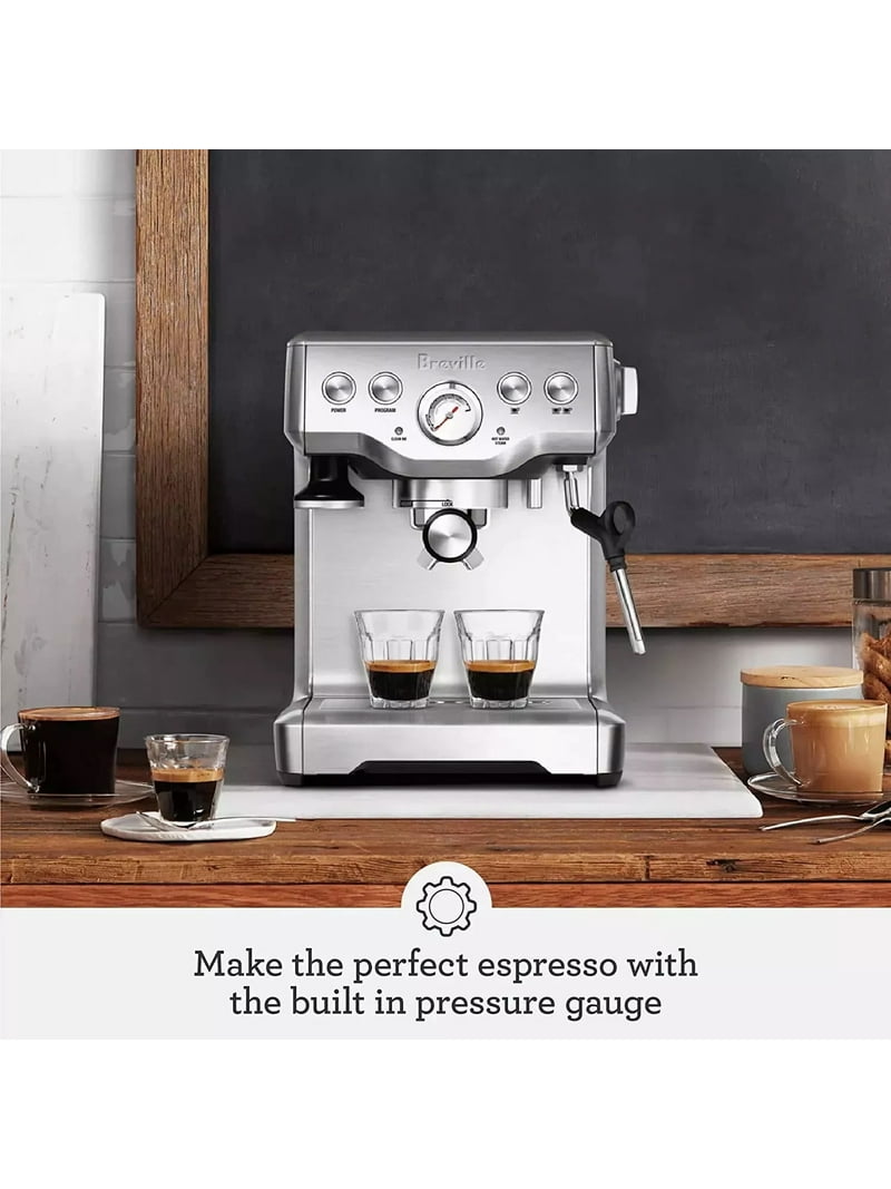 Breville The Infuser Espresso Machine, Silver, BES840XL with Pre Breville The Infuser Espresso Machine, Silver, BES840XL with Pre