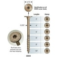 thumbnail image 2 of Simpson Strong Tie SDWS22400DB-RC12 0.220" x 4" Stong-Drive Structural Wood Screws with 6-Lobe Drive Head - 12 per Package, 2 of 5