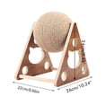 thumbnail image 4 of Bola de cuerda de Sisal, juguete para gatos, marco de escalada para gatos, juguete para mascotas, juego interactivo, herramienta para rascar, estante de madera, 4 of 10