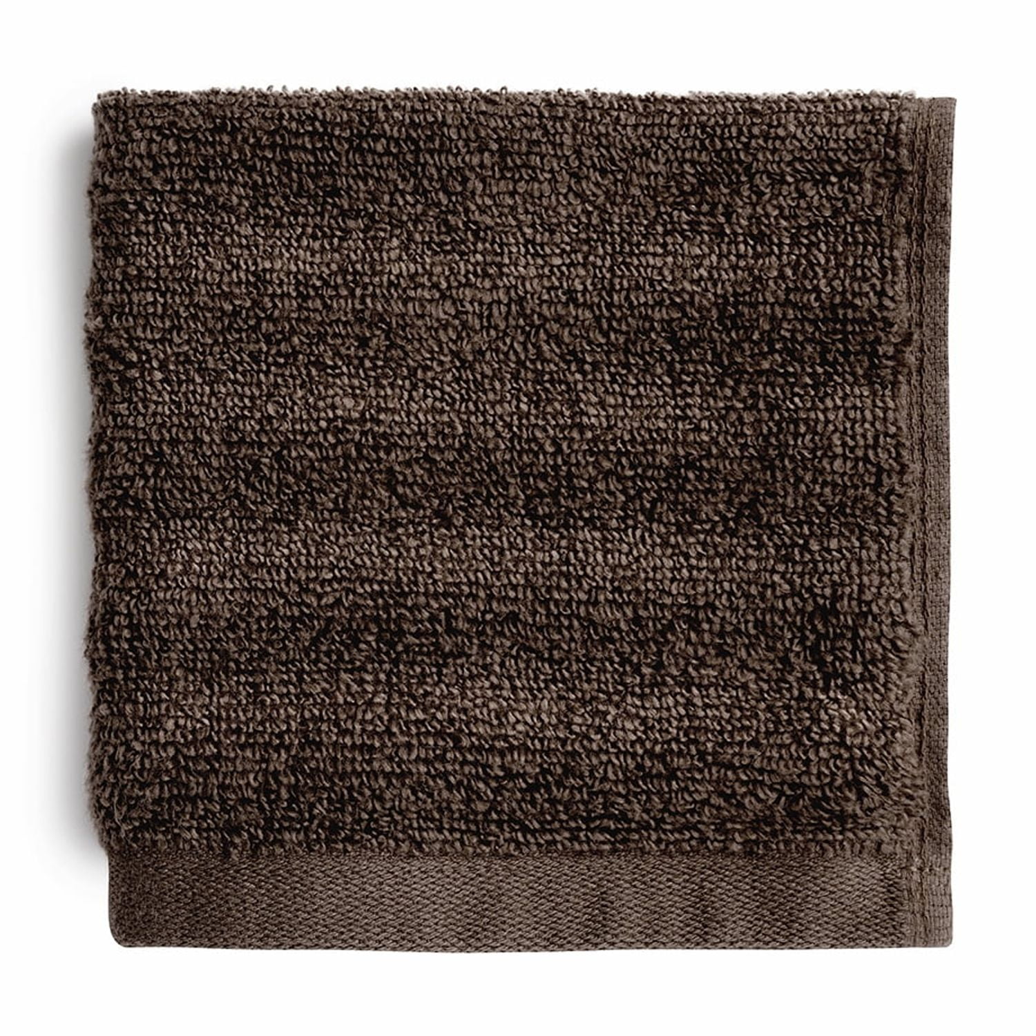 (4 pack) Mainstays Performance Cotton Washcloth, Super Soft Quick Dry Fade Resistant, Textured Brown