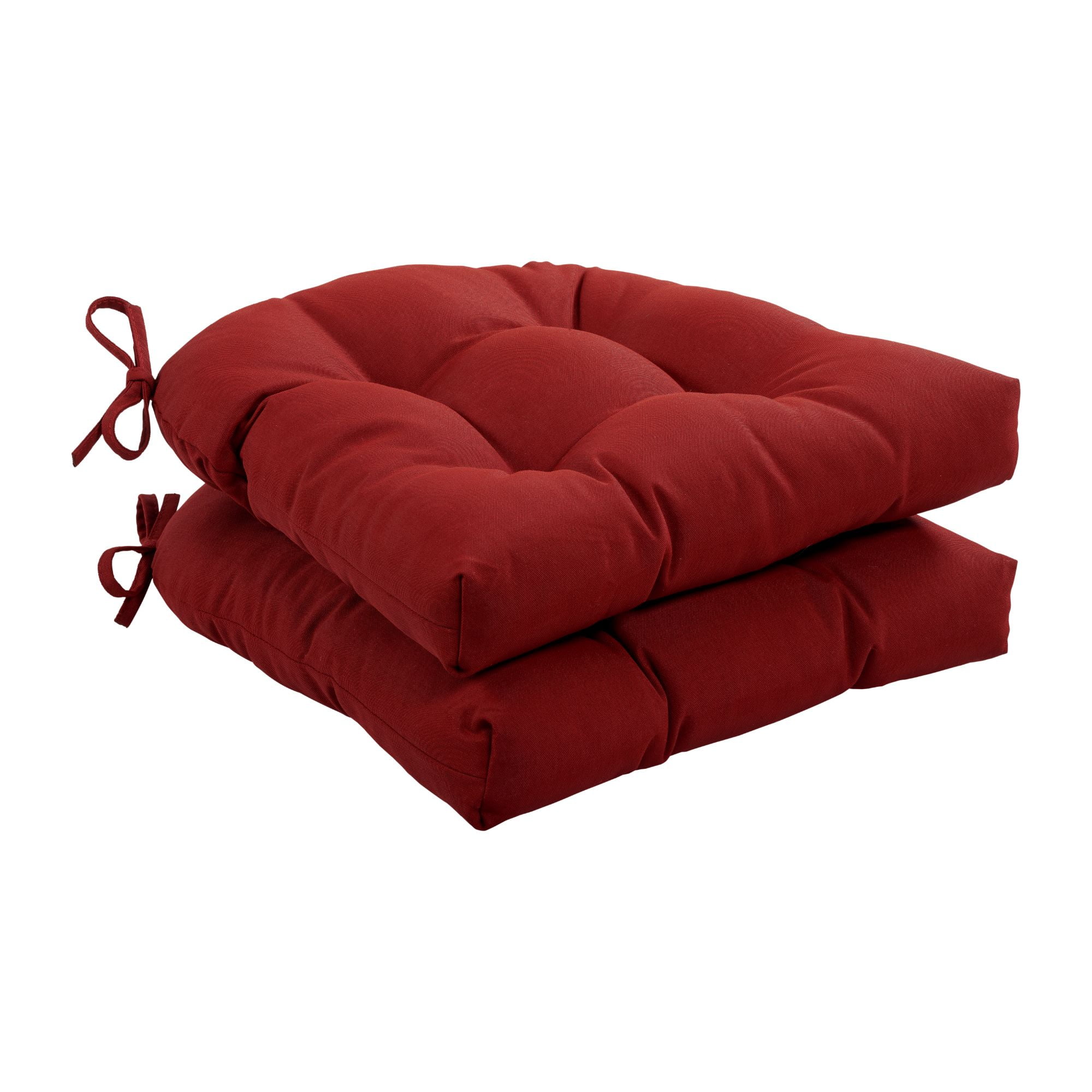 Haven Way Universal Tufted Indoor/Outdoor Dining Chair Cushion (Set of