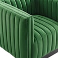 thumbnail image 3 of Conjure Channel Tufted Performance Velvet Accent Armchair, 3 of 3