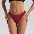 thumbnail image 2 of Lunuaoe Women's Low Waist Cheeky Panties, Skin-Friendly Cotton Crotch Underwear, Breathable Solid Color Briefs, 2 of 8