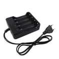 thumbnail image 2 of Cargador de batería de iones de litio de 4,2 V Cargador de viaje portátil Entrada de 110 V-240 V, enchufe de la UE 4 Ranuras Baterías AweSitey DZ5507-01B, 2 of 2