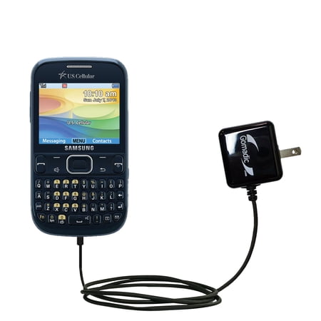 Gomadic Intelligent Compact AC Home Wall Charger suitable for the Samsung Freeform 5 - High output power with a convenient, foldable plug design - Use