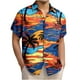 thumbnail image 1 of Blusa y camisa de franela de manga corta con cuello vuelto para hombre, camisa/top de franela de manga corta con estampado hawaiano, camisa deportiva informal de franela para hombre, blusa para hombre, 1 of 5