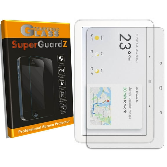 For Google Nest Hub - SuperGuardZ Tempered Glass Screen Protector, 9H, Anti-Scratch, Anti-Bubble, Anti-Fingerprint
