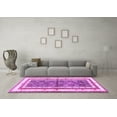 thumbnail image 3 of Ahgly Company Indoor Square Persian Purple Traditional Area Rugs, 4' Square, 3 of 4