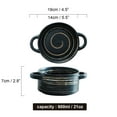 thumbnail image 3 of Qeeadeea Bouillon Cups, French Onion Soup Bowls With Handles, French Onion Soup Crocks Oven Safe, Microwave Soup Bowl, Soup Mug-black-19x14x7cm, 600ml, 3 of 7