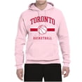 thumbnail image 2 of Wild Bobby City of Toronto Basketball Fantasy Fan Sports Unisex Hoodie Sweatshirt, Light Pink, Large, 2 of 5