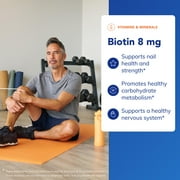 Pure Encapsulations Biotin 8 mg - B Vitamin Supplement to Aid Stress Relief, Hair, Skin & Nail Strengthening, Metabolism, Carbohydrate Support & Nervous System* - With Premium Biotin - 120 Capsules