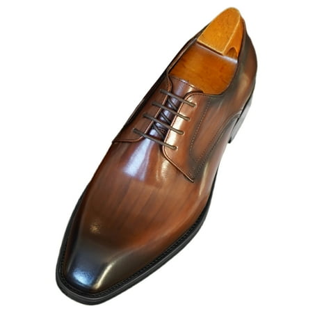 Rrunsv Mens Dress Shoes Comfortable Mens Dress Shoes Oxfords Casual Classic Comfortable Formal Business Dress Shoes Brown 48