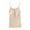 ^Beige, variant on Women's Camisole with Built in Padded Bra Adjustable Spaghetti Strap Tank Top Cami Comfort Dark Blue XL