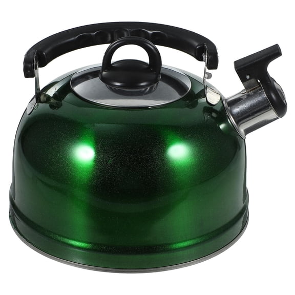 COMPUKAS Stovetop Kettle Stainless Steel Green Kitchenware for Office Use 1Pcs