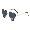 thumbnail image 6 of 2pcs Dripping Heart Shape Sunglasses Irregular Party Shades Eye Glasses, 6 of 6