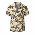 thumbnail image 4 of T Shirts for Man Cotton,Mens Hawaiian Shirt Short Sleeve Button Down Shirts Casual Tropical Floral Summer Beach Vacation Shirts, 4 of 7
