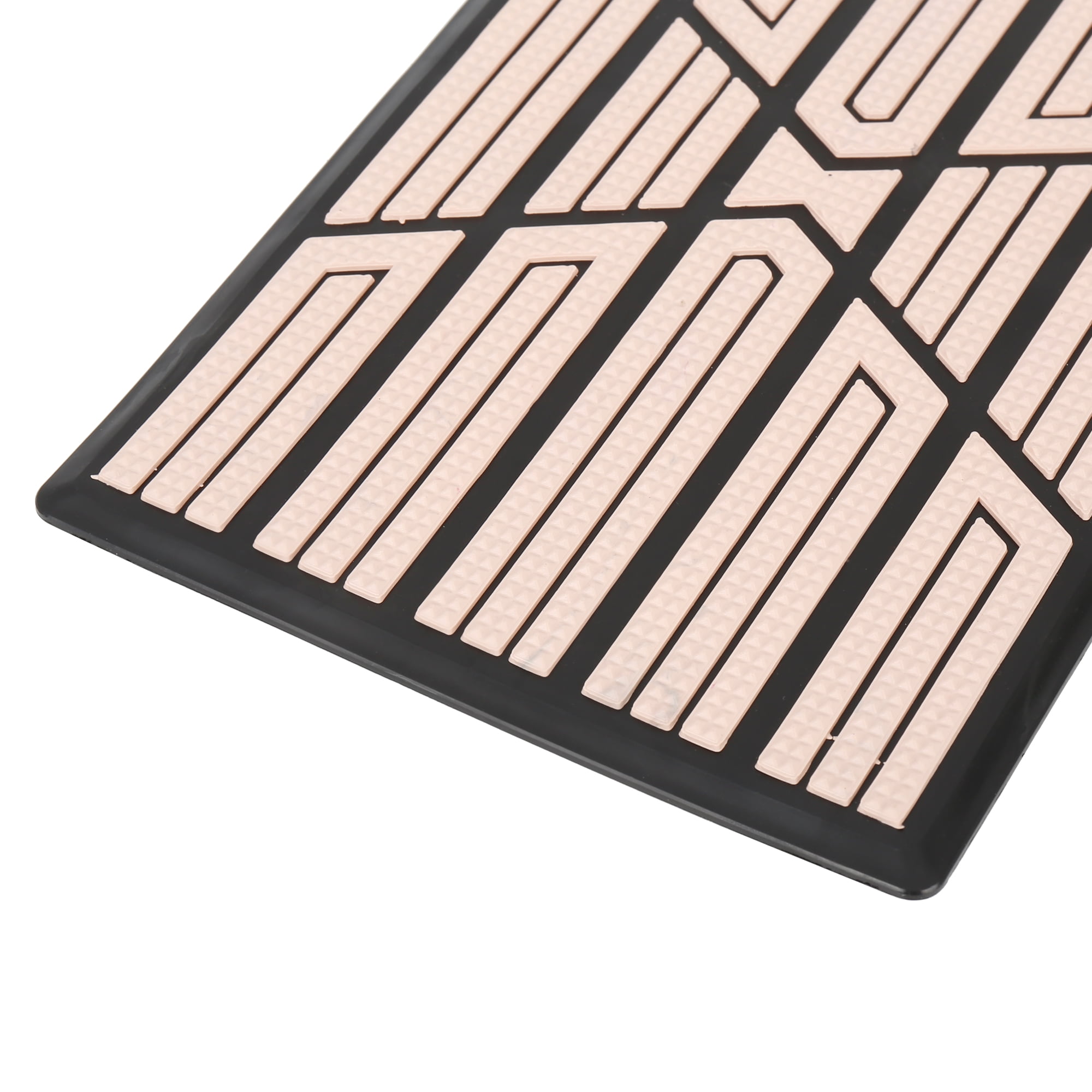 X AUTOHAUX Universal Car Vehicles Trucks Floor Carpet Mat Patch Heel Scuff Plate Foot Rest Pedal Pad