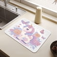 thumbnail image 5 of Dish Drying Mat Absorbent Dish Drainer Kitchen Counter 23.6x19.7inch Dish Drying Pad for Countertops Sinks Draining Racks Pastel Colors Unicorn, 5 of 9