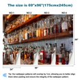 thumbnail image 3 of Peel and Stick Wallpaper Waterproof Restaurant display liquor bottles Wall Mural Decor Self Adhesive and Removable 69in x 98in, 3 of 8