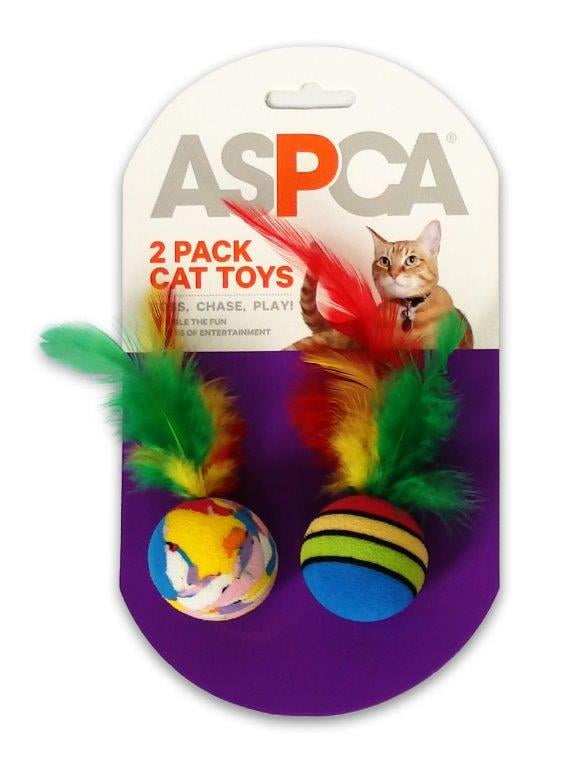 ASPCA Foam Ball Cat Toys, 2Pack, Blue