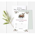 thumbnail image 4 of Inkdotpot 30 Fill In StyleBaby Shower Invitation Cards Jungle Animals Gender Neutral Blank Invites, 4 of 6