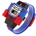 thumbnail image 1 of Reloj digital para niños y niñas, con diseño de Transformers Bumblebee, reloj de pulsera con dibujos animados, regalo para niños., 1 of 3