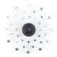 thumbnail image 3 of Reloj de Pared con Diamantes Brillantes, Exquisito Reloj de Pared metálico Brillante, Resistente a la decoloración Brillante para la Sala de Estar,(Silver Diamond) EOTVIA NO, 3 of 6