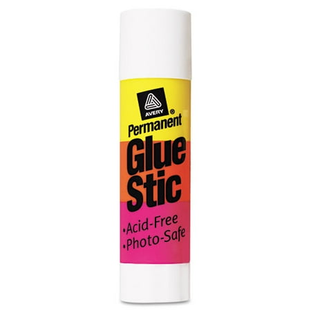 Avery Glue Stic, Nontoxic, Permanent, 0.26 oz., 1 Stick