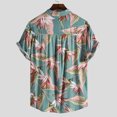 thumbnail image 6 of Viikei Mens T-shirts Under $10 Clearance Short Sleeve Shirts Hawaiian Beach Printed Button down Summer Tops, 6 of 9