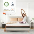 thumbnail image 2 of Sweetnight Dreamy 10" Adult Gel Memory Foam Pocket Spring Hybrid Mattress, Twin Size, 2 of 6