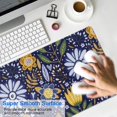 thumbnail image 4 of Long Mouse Pads for Desk,Pioneer Flower Floral Print Pattern Desk Mats on Top Of Desks, Desk Mouse Pad Extra Large with 3mm Non-Slip Base and Stitched Edge for Gaming,Office,Work,Home 31.5"x15.7", 4 of 6