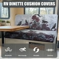 thumbnail image 4 of FOR U DESIGNS Raven Rose Pattern 2 Pack RV Dinette Cushion Covers Washable Camper Cushion Slipcover Scratch-Resistant Sofa Chair Cover Camper Seat Covers Dinette Booth, 4 of 7