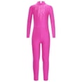 thumbnail image 3 of Kaerm Body de Danse pour Filles avec Strass Manches Longues Unitard Extensible Rose Vif 8, 3 of 6