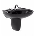 thumbnail image 6 of TOTO® Prominence® Oval Wall-Mount Bathroom Sink with CEFIONTECT and Shroud for 8 Inch Center Faucets, Colonial White - LHT242.8G#11, 6 of 7