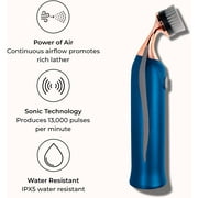 LUMINESS Conture Aerocleanse Facial Massaging Brush, Air Powered Sonic Hair Cleanser