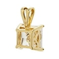 thumbnail image 2 of 14K Solid Yellow Gold Pendant Only | Princess Cut Cubic Zirconia Solitaire | 2.0 Carat | With Gift Box, 2 of 2