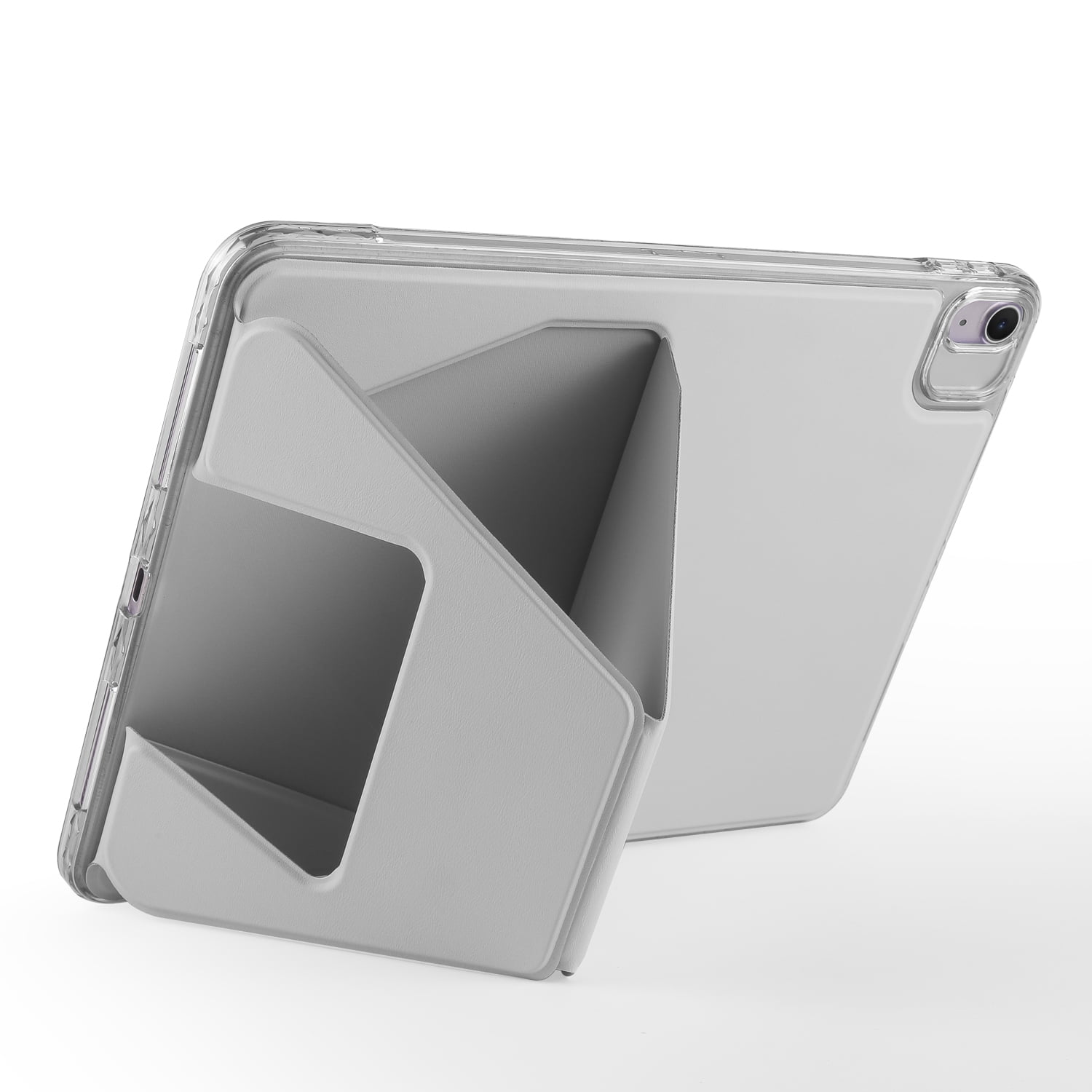 TECH CIRCLE Slim Back Cover Case for iPad 6th/5th Generation (2018/2017), iPad Air 9.7" Case with Built-in Kickstand, Supports Apple Pencil Charging & Attachment, Lightweight Thin Case, Gray