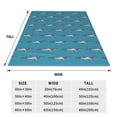 thumbnail image 3 of Bixox Fleece Blanket Cartoon Whale Pattern Super Soft Double-Sided Microfiber Flannel Blanket for Sofa, Bed, Couch, Suitable for All Seasons - 40"x30", 3 of 5
