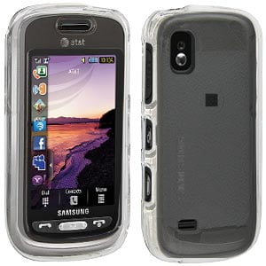 A887 Case - Premium Clear Snap On Hard Shell Case for Samsung Solstice A887