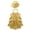 Gold, variant on YEAHDOR Kids Girls Tiered Shiny Sequins Leotard with Hat Modern Jazz Dancewear Performance Competition Costume Sky Blue 12