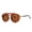 Brown, variant on Retro Windproof Sunglasses, UV400 Protection, Vintage Style, Resin Lens, Plastic Frame, High Strength, Model 599