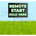 thumbnail image 1 of Remote Start Sold Here (18" x 24") Yard Sign, Includes Metal Step Stake, 1 of 6