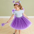 thumbnail image 3 of Conjunto de disfraz de hada para niñas, falda tutú de princesa, alas de mariposa mágicas de hadas, disfraz de fantasía, juego con alas de mariposa, varita mágica y diadema para niñas de 3 a 8 años, 3 of 5