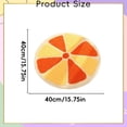 thumbnail image 2 of Flower Shaped Round Rug for Bedroom Living Room, Fluffy Circular Rug Washable Nursery Rug for Room Nonslip Indoor Floor Mat for Entryway, Lemon, 15.7x15.7 Inch, 2 of 8